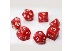 Набор Кубов - Opaque 7 Dice Set - Red