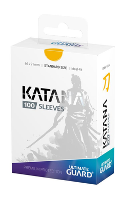 Протекторы для карт Ultimate Guard Katana Sleeves Standard Size Yellow (100 шт), Yellow