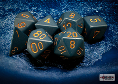 Набор Кубиков для D&D Chessex Opaque Polyhedral 7-Die Sets Dusty Blue w/gold (7 Dice)