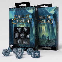 Набір кубів Call of Cthulhu Abyssal & White Dice Set