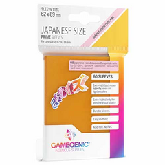 Протектори для карт Gamegenic - PRIME Japanese Sized Sleeves Orange (60 Sleeves), Orange