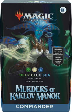 Magic: the Gathering. Командирская Колода Murders at Karlov Manor Deep Clue Sea (Green-White-Blue)