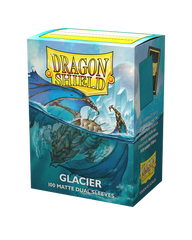Протекторы для карт "Dragon Shield Matte Dual Sleeves Glacier" (100 шт), Blue
