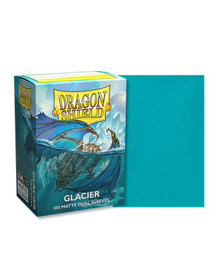 Протектори для карт "Dragon Shield Matte Dual Sleeves Glacier" (100 шт), Blue