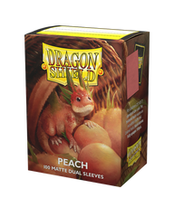Протектори для карт "Dragon Shield Matte Dual Sleeves Peach" (100 шт), Peach