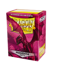 Протектори для карт Dragon Shield Standard Matte Sleeves - Magenta (100 Sleeves), Magenta