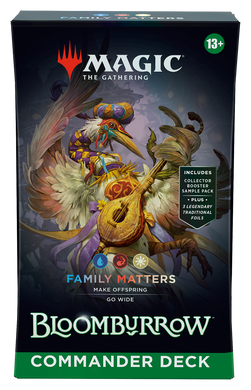 Magic: the Gathering. Командирская Колода Bloomburrow Family Matters (Blue Red White)