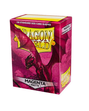 Протектори для карт "Dragon Shield Standard Matte Sleeves - Magenta" (100 шт.), Magenta