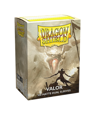 Протекторы для карт Dragon Shield Standard size Matte Dual Sleeves - Valor (100 Sleeves), Beige