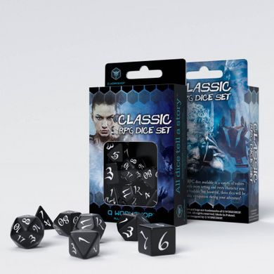 Набор кубов Classic RPG Black & white Dice Set (7)