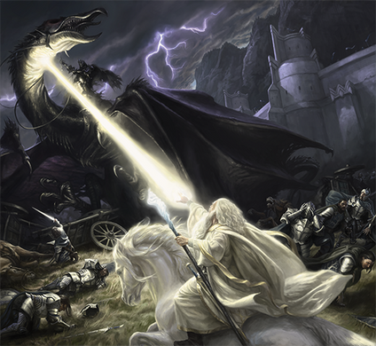 Magic: the Gathering Коллекционный набор The Lord of the Rings Scene Box Gandalf in Pelennor Fields