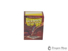 Протектори для карт Dragon Shield Standard Matte Sleeves - Crimson (100 Sleeves), Crimson