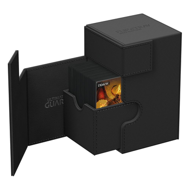 Коробка для Карт Ultimate Guard Flip`n`Tray 100+ XenoSkin Monocolor Black
