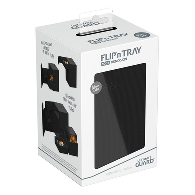 Коробка для Карт Ultimate Guard Flip`n`Tray 100+ XenoSkin Monocolor Black
