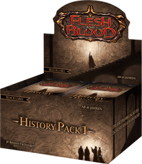 Flesh & Blood TCG. Дисплей Бустеров History Pack 1 Black Label (de)
