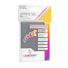 Протектори для карт Gamegenic - PRIME Japanese Sized Sleeves Dark Gray (60 Sleeves), Gray