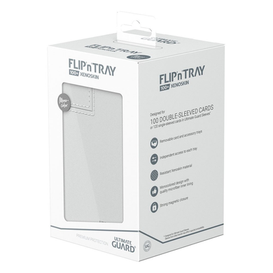 Коробка для Карт Ultimate Guard Flip`n`Tray 100+ XenoSkin Monocolor White