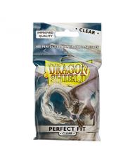 Протектори для карт Dragon Shield Standard Perfect Fit Sleeves - Clear/Clear (100 Sleeves), Clear