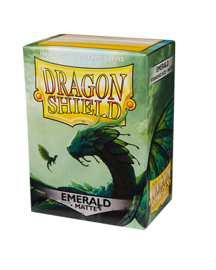 Протектори для карт Dragon Shield Standard Matte Sleeves - Emerald (100 Sleeves), Green