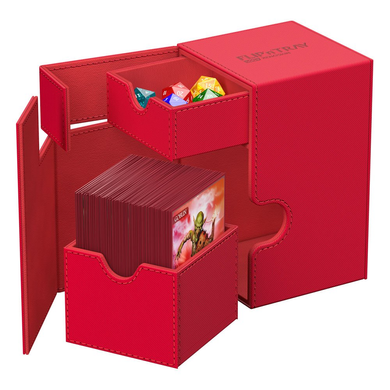 Коробка для Карт Ultimate Guard Flip`n`Tray 100+ XenoSkin Monocolor Red