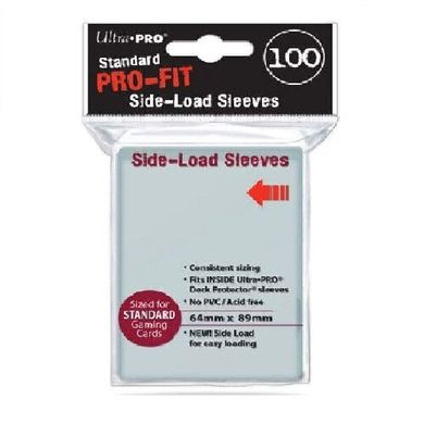 Протекторы для карт Pro-Fit Side-Load 100 Sleeves, Clear