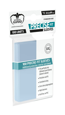 Протектори для карт Ultimate Guard Precise-Fit Sleeves Standard Size Transparent (100шт), Clear