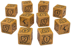 Набор кубов Game of Thrones. Baratheon 10xD6 Dice Set.