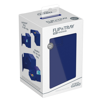 Коробка для Карт Ultimate Guard Flip`n`Tray 100+ XenoSkin Monocolor Blue