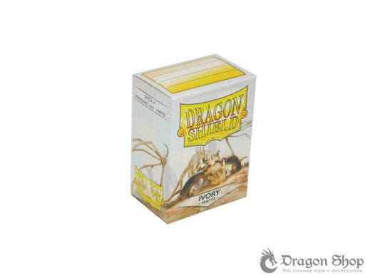 Протекторы для карт Dragon Shield Standard Matte Sleeves - Ivory (100 Sleeves), Ivory