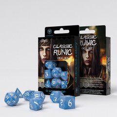 Набір кубів Classic Runic Glacier & white Dice Set (7)