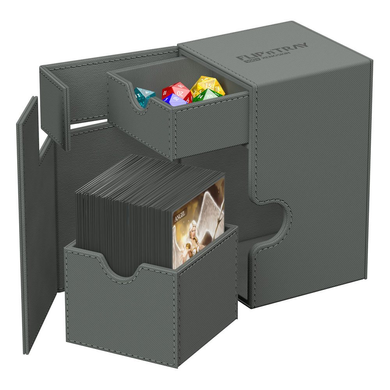 Коробка для Карт Ultimate Guard Flip`n`Tray 100+ XenoSkin Monocolor Grey