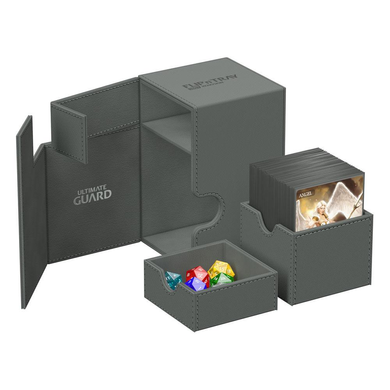 Коробка для Карт Ultimate Guard Flip`n`Tray 100+ XenoSkin Monocolor Grey