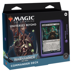 Magic: the Gathering. Колода Командиру "Universes Beyond: Warhammer 40K Necron Dynasties Commander Deck" (eng)
