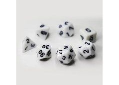 Набор Кубов - Opaque 7 Dice Set - White