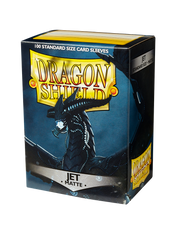 Протектори для карт Dragon Shield Standard Matte Sleeves - Jet (100 Sleeves), Black
