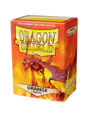 Протектори для карт Dragon Shield Standard Matte Sleeves - Orange (100 Sleeves), Orange