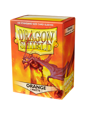 Протектори для карт "Dragon Shield Standard Matte Sleeves - Orange" (100 шт.), Orange