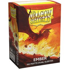 Протекторы для карт "Dragon Shield Matte Dual Sleeves Ember" (100 шт), Ember