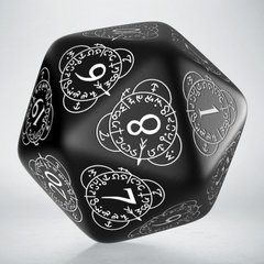 Набір кубів D20 Level Counter Black & white Die (1)