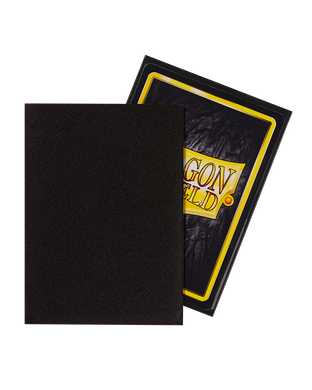 Протекторы для карт Dragon Shield Standard Matte Sleeves - Black (100 Sleeves), Black