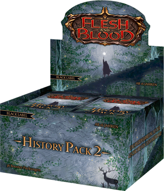 Flesh & Blood TCG. Дисплей Бустерів History Pack 2 Black Label (de)
