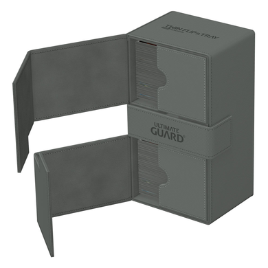 Коробка для Карт Ultimate Guard Twin Flip`n`Tray 200+ XenoSkin Monocolor Grey