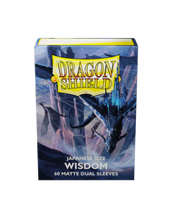 Протектори для карт Dragon Shield Japanese size Dual Matte Sleeves Wisdom, Blue