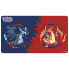 Гральний килимок Ultra Pro - Pok&eacute;mon: Playmat: Mega Charizard X and Mega Charizard Y