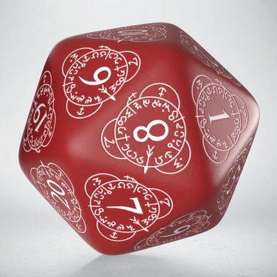 Набір кубів D20 Level Counter Red & white Die (1)