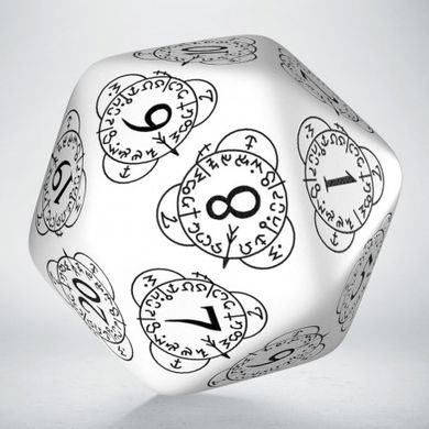 Набір кубів D20 Level Counter White & black Die (1)