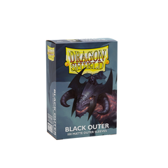Протекторы для карт "Dragon Shield Standard size Outer Sleeves - Matte Black", Black