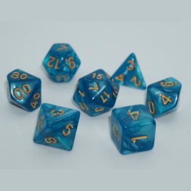 Набір кубиків Pearl 7 Dice Set - Light Blue