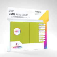 Протектори для карт Gamegenic - Matte Prime Sleeves Lime (100 Sleeves), Lime