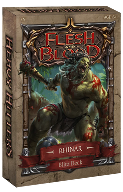 Flesh & Blood TCG. Стартовая колода Heavy Hitters Blitz Decks Rhinar